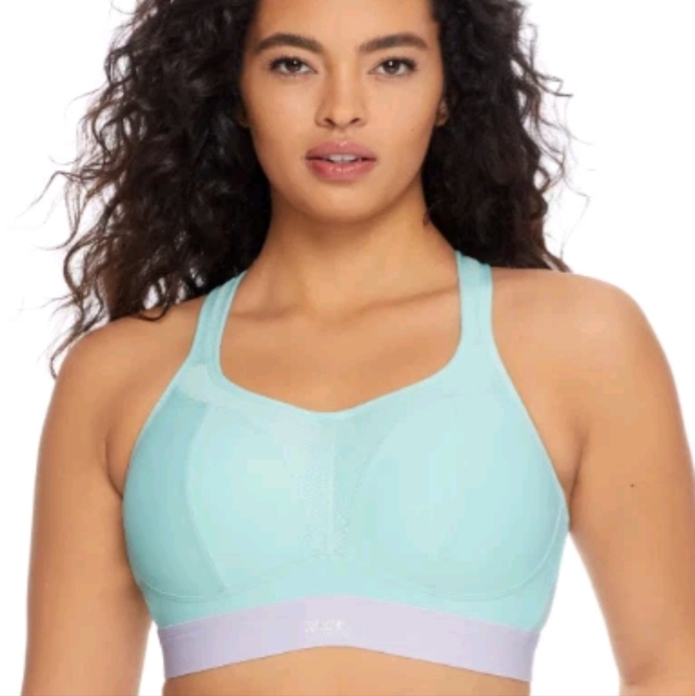 Panache Aqua and Lavender Sports Bra Size 40